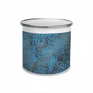 Design In Blue Enamel Mug