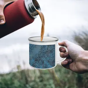 Design In Blue Enamel Mug