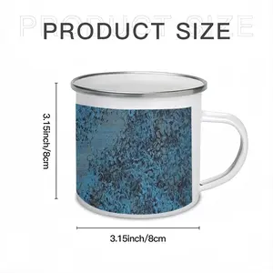 Design In Blue Enamel Mug