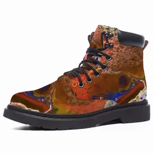 Men Tropical Fish Mid Top Boots