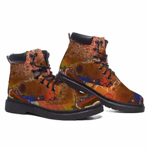 Men Tropical Fish Mid Top Boots