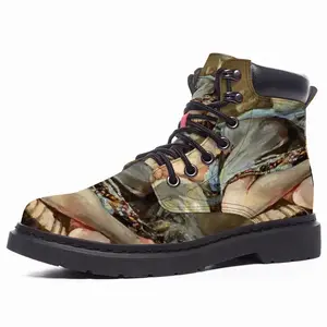 Men Nude Sleeping Lady Mid Top Boots