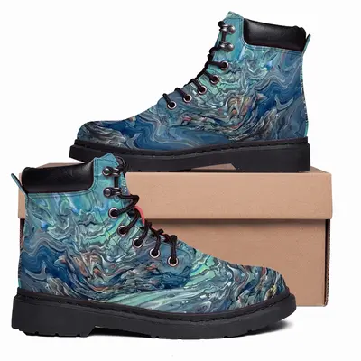 Men Sky Dipping To Sea Mid Top Boots