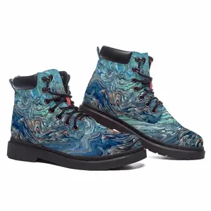 Men Sky Dipping To Sea Mid Top Boots