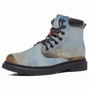 Men Green Landscape Mid Top Boots