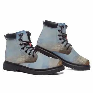 Men Green Landscape Mid Top Boots