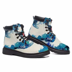 Men Large Choppy Wave Mid Top Boots