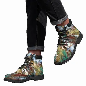 Men Water Slide Mid Top Boots