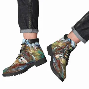 Men Water Slide Mid Top Boots