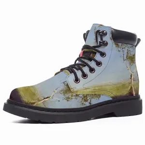 Men White Gum Trees Mid Top Boots