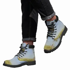 Men White Gum Trees Mid Top Boots