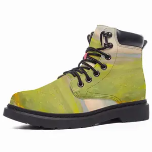 Men Flower Field Mid Top Boots