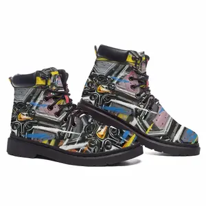 Men Lamborghini Wheel Crash Mid Top Boots