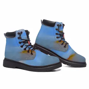 Men Abstraction Of The Sea Mid Top Boots