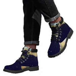 Men Broken Rainbow Mid Top Boots