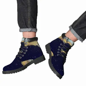 Men Broken Rainbow Mid Top Boots