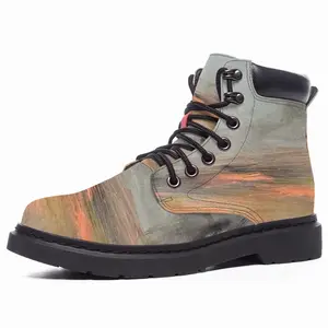 Men Bare Trees Autumn Mid Top Boots