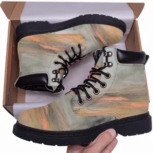 Men Bare Trees Autumn Mid Top Boots