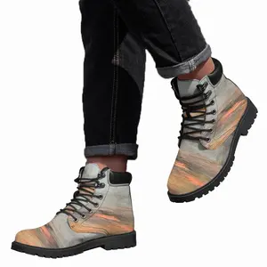 Men Bare Trees Autumn Mid Top Boots