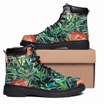 Men Mercedes With Lilies Mid Top Boots