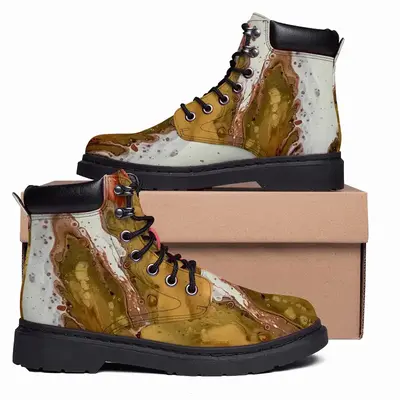 Men Gold Poppy Mid Top Boots