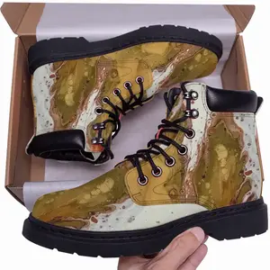 Men Gold Poppy Mid Top Boots