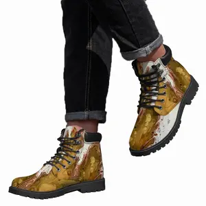 Men Gold Poppy Mid Top Boots