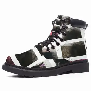 Men Printed Press Mid Top Boots