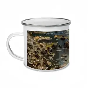 Famous Cliff Of The Black Sea Enamel Mug