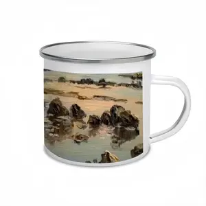 Famous Cliff Of The Black Sea Enamel Mug