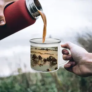 Famous Cliff Of The Black Sea Enamel Mug