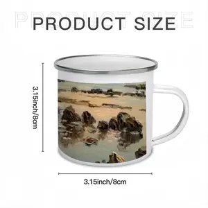 Famous Cliff Of The Black Sea Enamel Mug