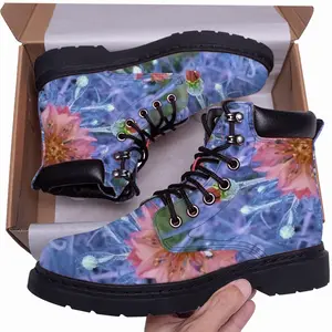 Men Crystal Corn Flowers Mid Top Boots