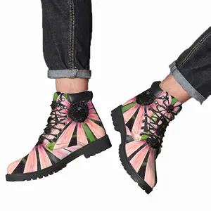 Men Pink Encenecia Mid Top Boots