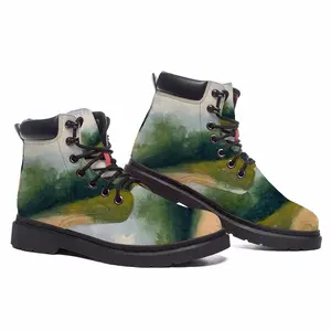 Men Countryside Impressionist Landscape No 2 Mid Top Boots