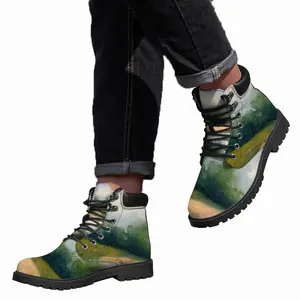 Men Countryside Impressionist Landscape No 2 Mid Top Boots