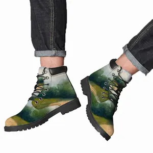 Men Countryside Impressionist Landscape No 2 Mid Top Boots