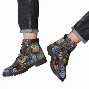 Men Bikers Mid Top Boots