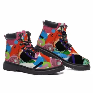 Men Bright Ovals Mid Top Boots