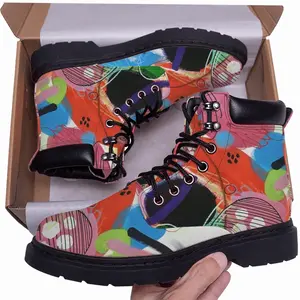 Men Bright Ovals Mid Top Boots