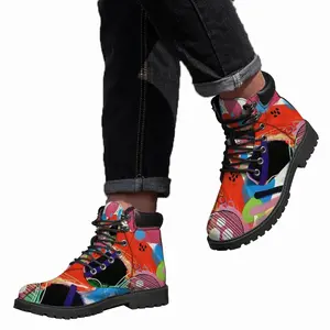 Men Bright Ovals Mid Top Boots