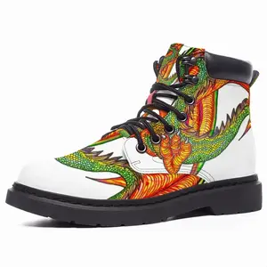 Men Clutching Dragon Mid Top Boots