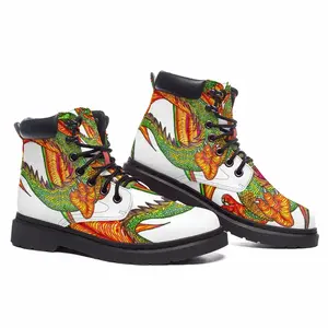 Men Clutching Dragon Mid Top Boots