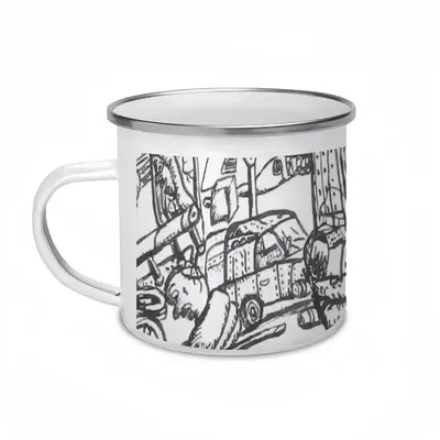 Battleground Enamel Mug