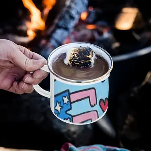 Seaside Enamel Mug