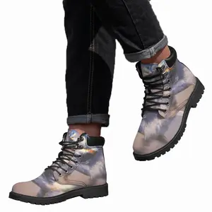 Men Horse Racing Mid Top Boots