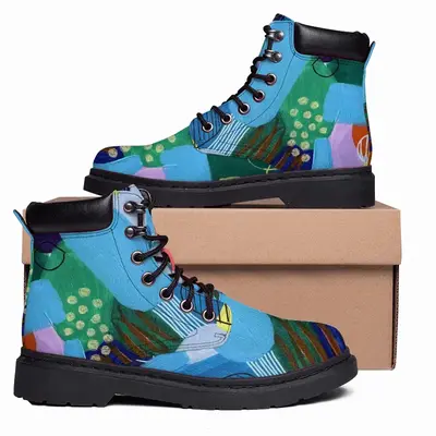 Men Flashy Emotions Mid Top Boots