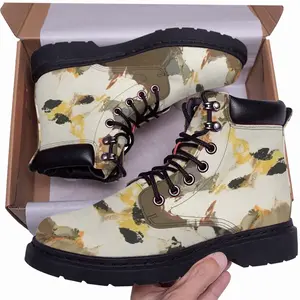 Men Bouquet Of Flowers Mid Top Boots