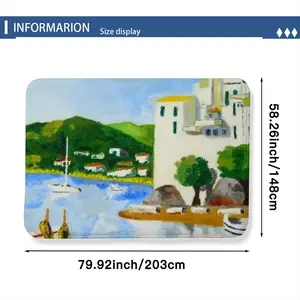 Cadaques (Spain) Flannel Mats Carpet (1.48mx2.03m)