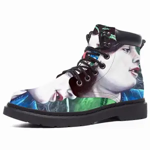 Men Flower Child Mid Top Boots